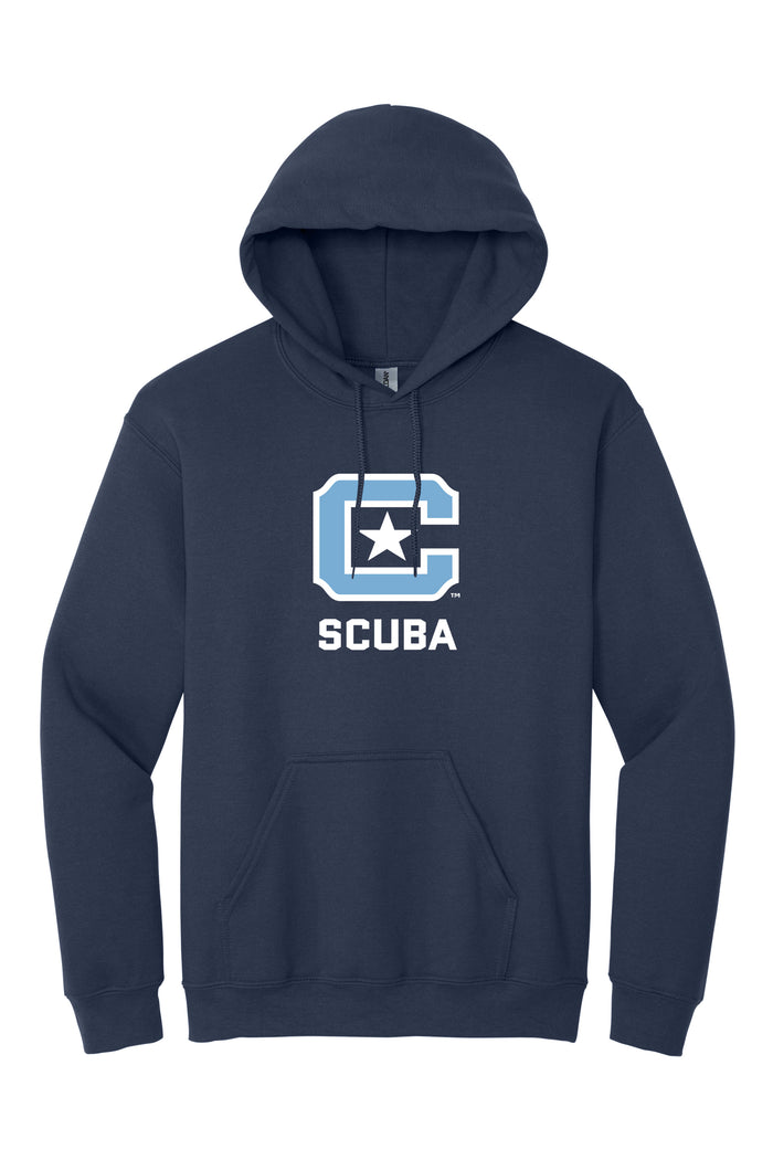 The Citadel, C Star, Club Sports - Scuba,  Heavy Blend™ Hooded Sweatshirt - Navy