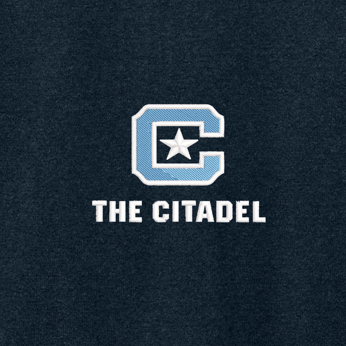 The Citadel, C Star, Port Authority® Easy Care 1/4-Zip Sweater - Navy