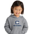 The Citadel, C Star, Port & Co™ Toddler Core Fleece Pullover Hooded Sweatshirt - Gray