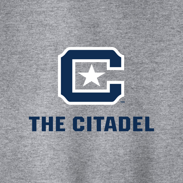 The Citadel, C Star, Port & Co™ Toddler Core Fleece Pullover Hooded Sweatshirt - Gray