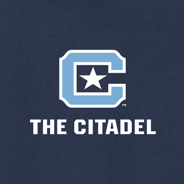 The Citadel, C Star, Port & Co™ Toddler Core Fleece Pullover Hooded Sweatshirt - Navy