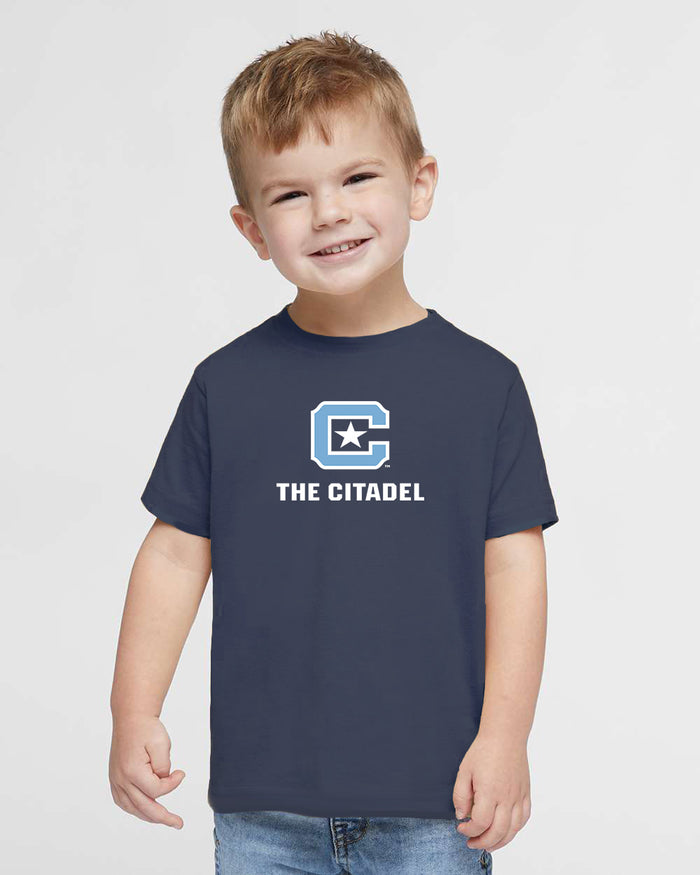 The Citadel, C Star, Toddler Fine Jersey Tee - Navy
