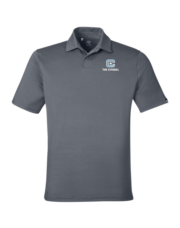 The Citadel, C Star, Under Armour Recycled Polo - Grey