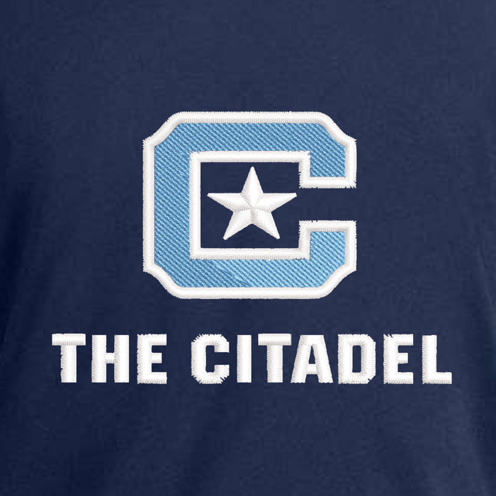 The Citadel, C Star, Under Armour Recycled Polo - Navy