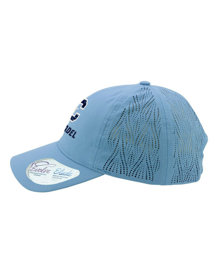 The Citadel, Citadel C, Women's Perforated Performance Cap Carolina Blue