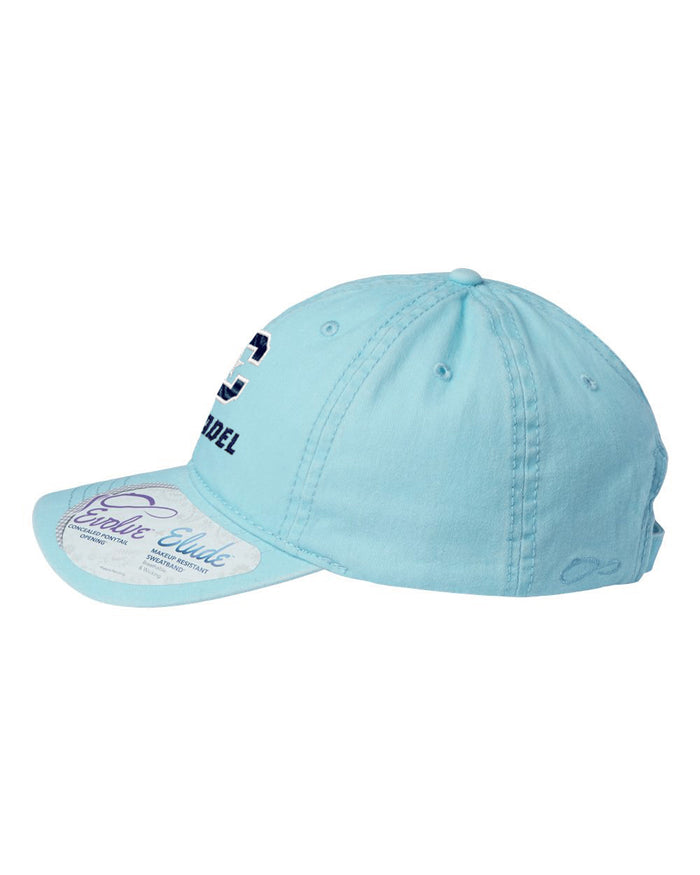 The Citadel, Citadel C, Women's Pigment-Dyed with Fashion Undervisor Cap Carolina Blue
