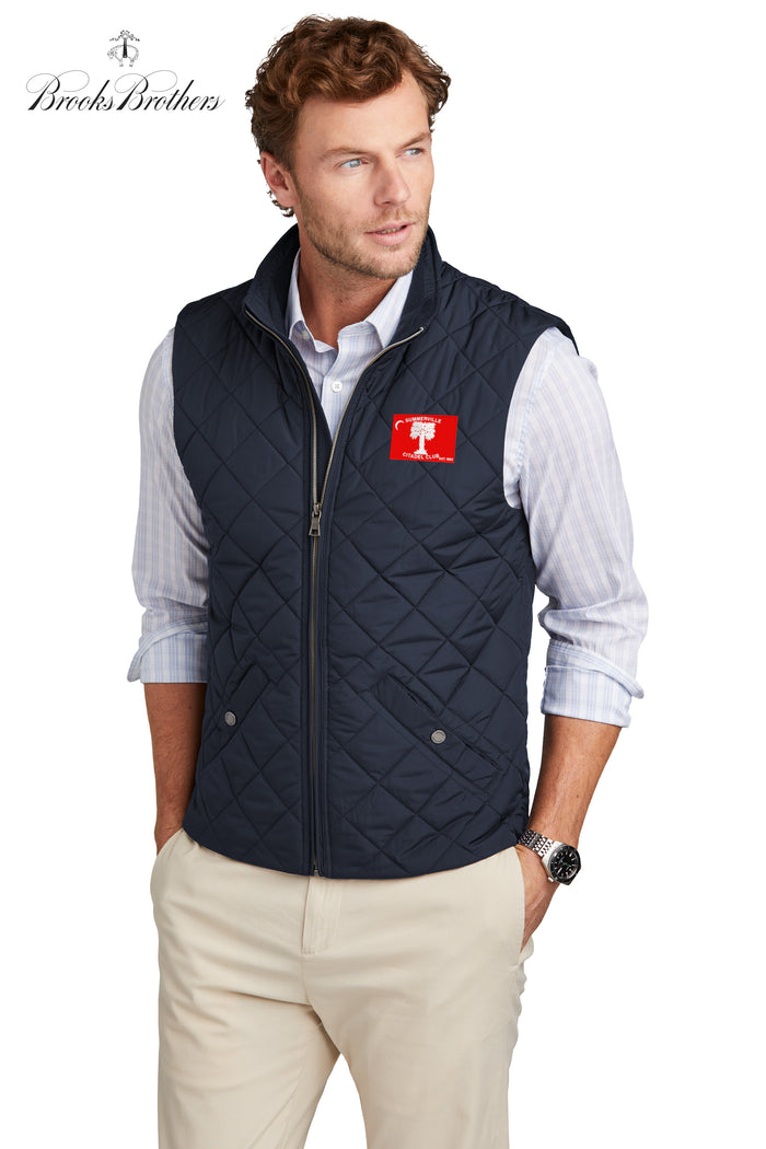The Citadel, Citadel Club, Summerville, Brooks Brothers® Quilted Vest - Navy