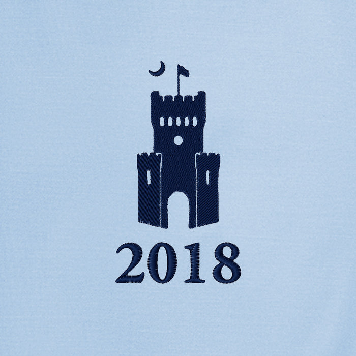 The Citadel, Class of 2018, Barracks, Brooks Brothers® Women’s Wrinkle-Free Stretch Pinpoint Shirt- Newport Blue
