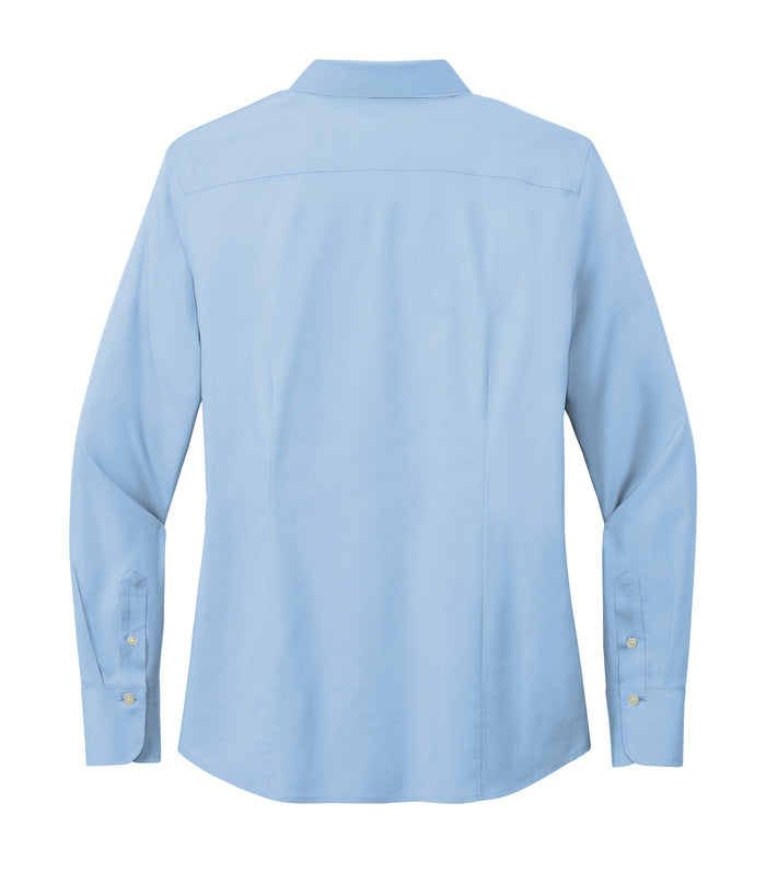 The Citadel, Class of 2018, Barracks, Brooks Brothers® Women’s Wrinkle-Free Stretch Pinpoint Shirt- Newport Blue