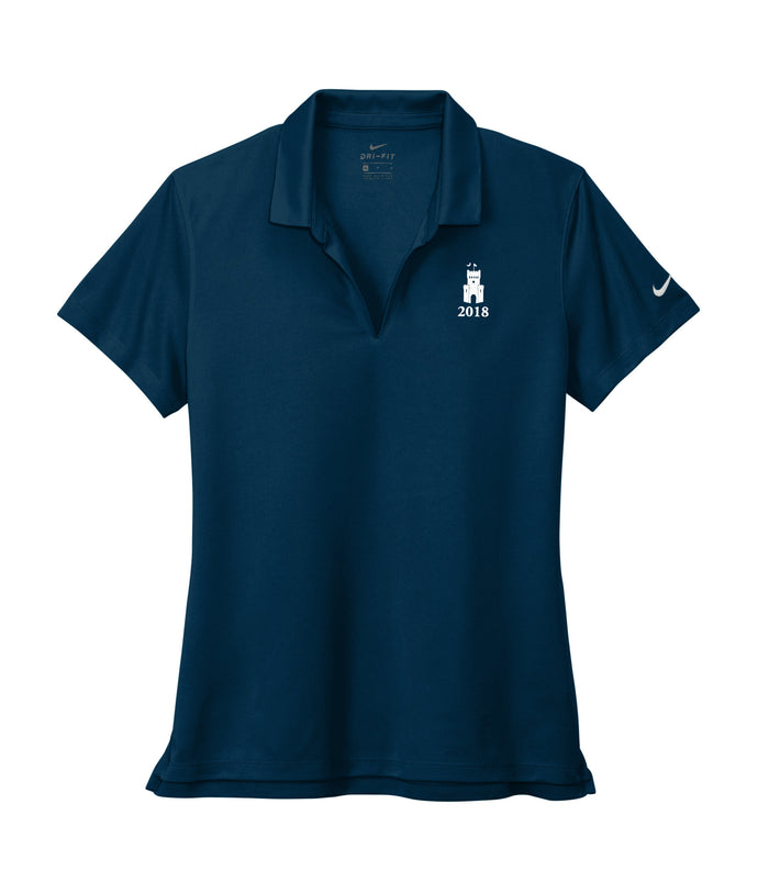 The Citadel, Class Of 2018, Barracks, Nike Ladies Dri-FIT Micro Pique 2.0 Polo- Navy