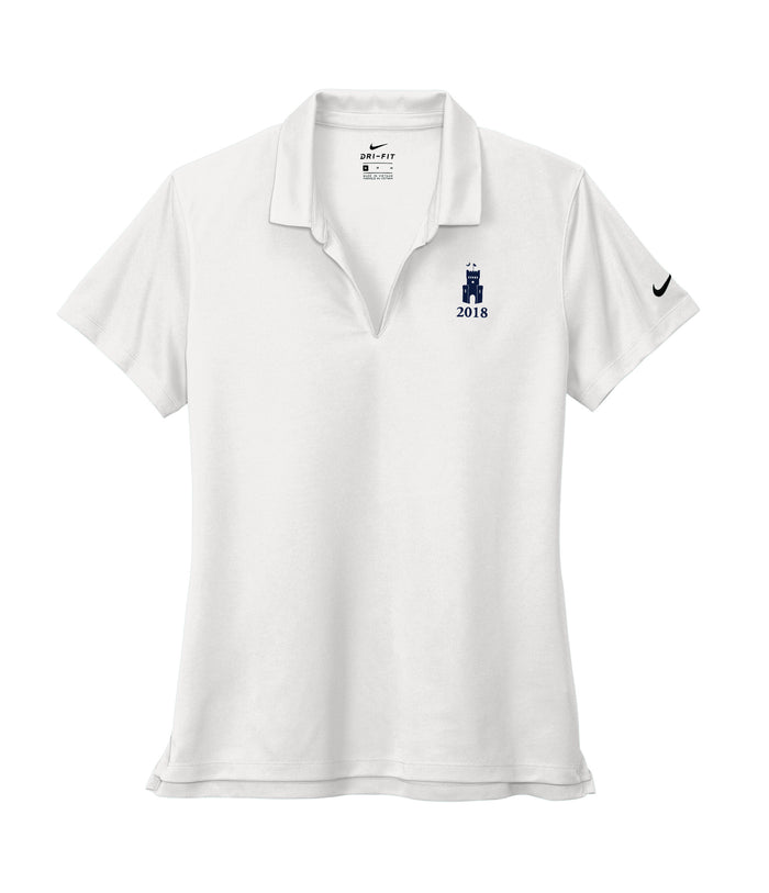 The Citadel, Class Of 2018, Barracks, Nike Ladies Dri-FIT Micro Pique 2.0 Polo- White
