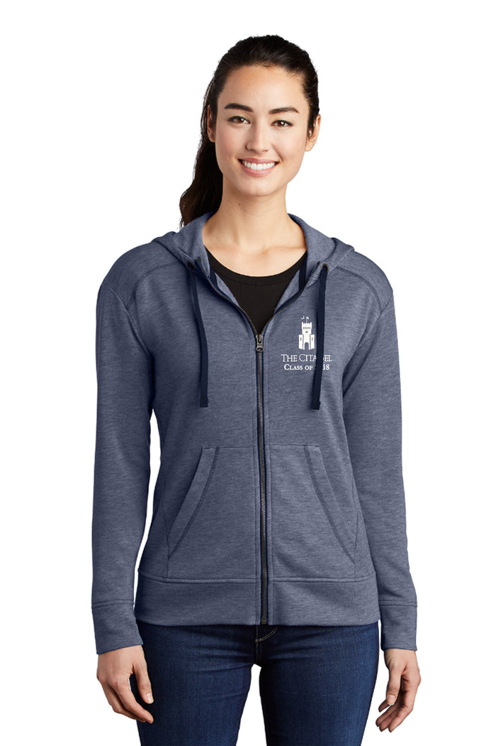 The Citadel, Class of 2018, Barracks, Ladies Fleece Full-Zip Hooded Jacket