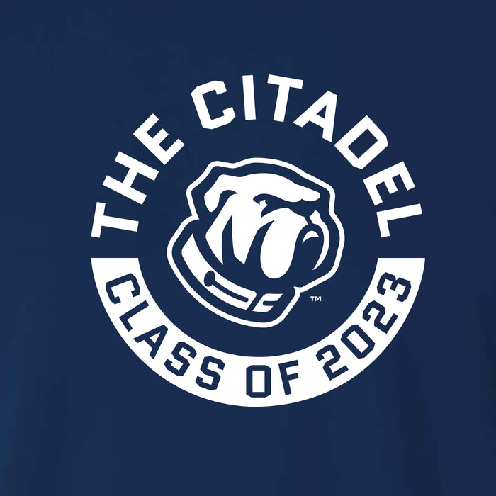 Class Of 2023 The Citadel Bulldog Cooling Performance Tee- Navy