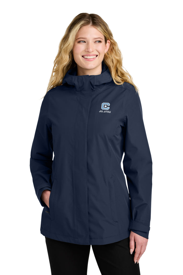 The Citadel, Club Sport - Jiu Jitsu, Women Port Authority® C-FREE® Rain Jacket- Navy