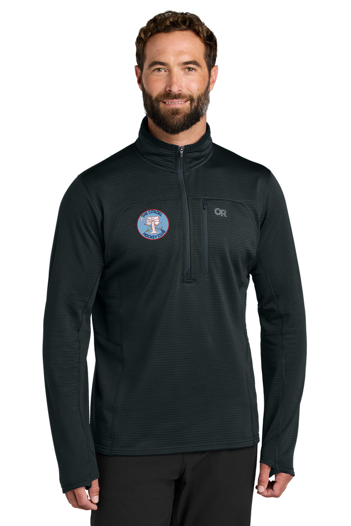 The Citadel, Club Sports - Hockey, Outdoor Research® Tech Grid 1/4-Zip Fleece - Black