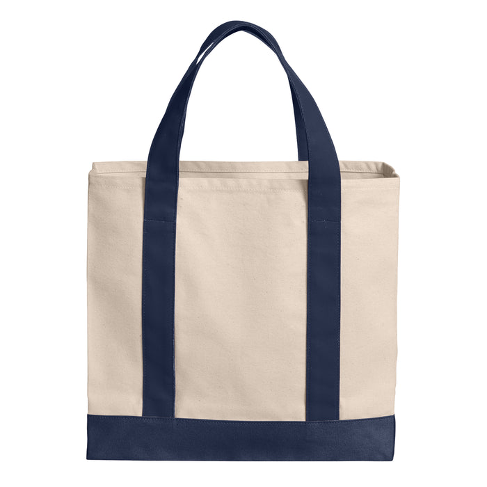 The Citadel, Club Sports - Hockey, Port Authority® Cotton Canvas Two-Tone Tote - Navy