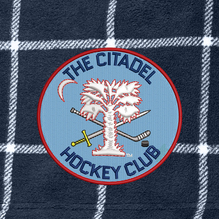 The Citadel, Club Sports - Hockey, Port Authority ®Ultra Plush Blanket - Navy