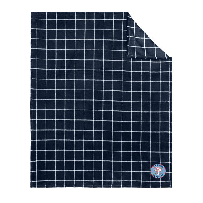 The Citadel, Club Sports - Hockey, Port Authority ®Ultra Plush Blanket - Navy