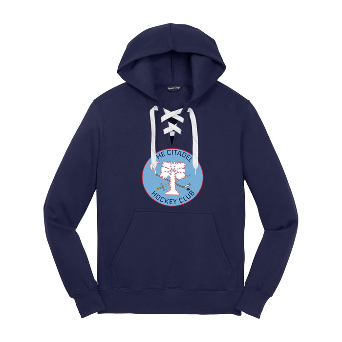 The Citadel, Club Sports - Hockey, Sport-Tek® Lace Up Pullover Hooded Sweatshirt - Navy