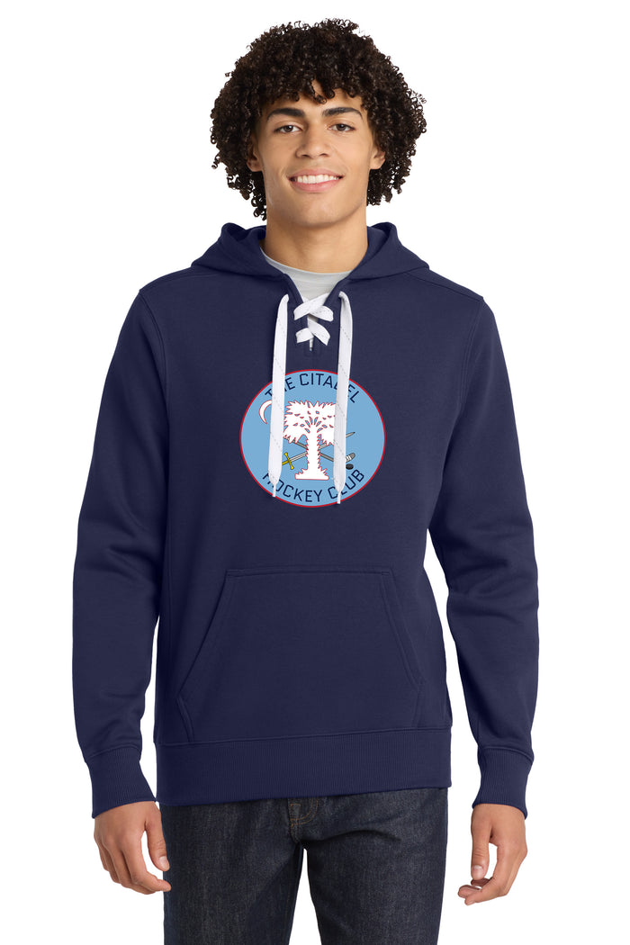 The Citadel, Club Sports - Hockey, Sport-Tek® Lace Up Pullover Hooded Sweatshirt - Navy