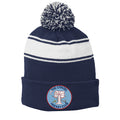 The Citadel, Club Sports - Hockey, Sport-Tek® Stripe Pom Pom Beanie - Navy