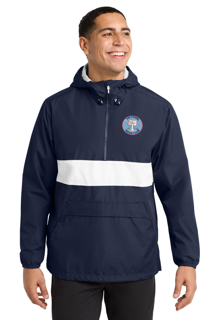 The Citadel, Club Sports - Hockey, Sport-Tek® Zipped Pocket Anorak.- Navy