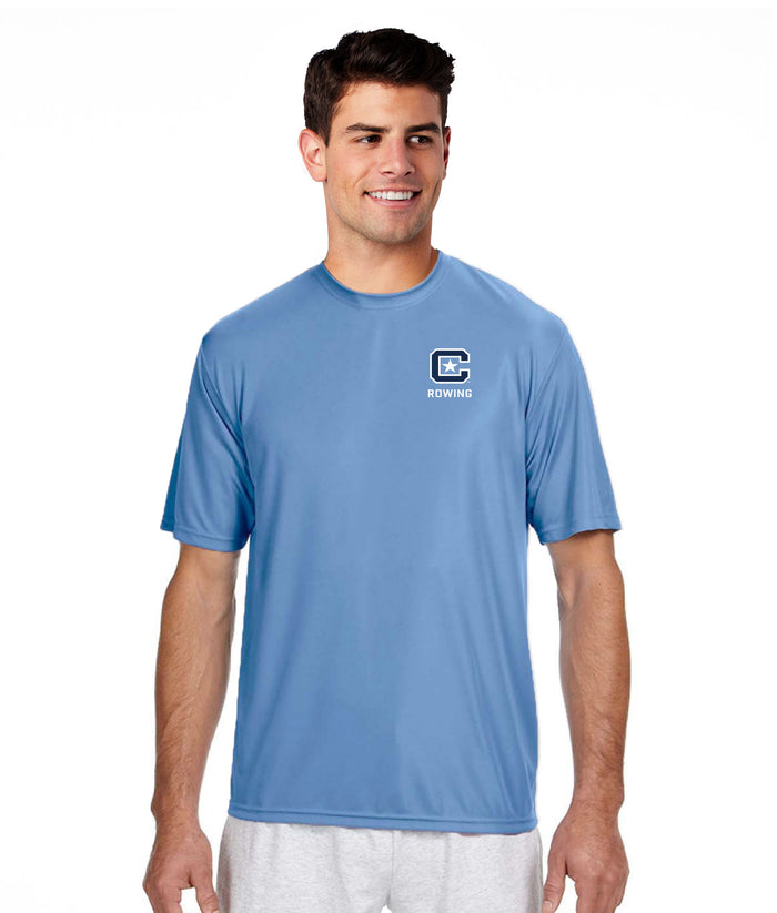 The Citadel, Club Sports - Rowing,  Performance Short Sleeve T-Shirt_Caroline Blue