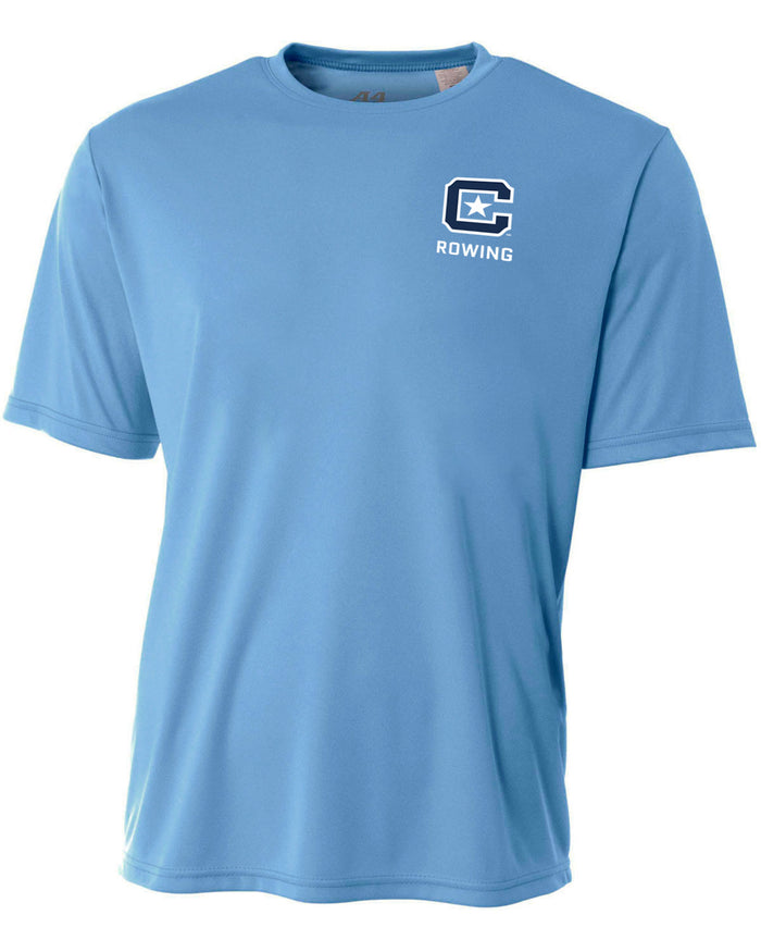The Citadel, Club Sports - Rowing,  Performance Short Sleeve T-Shirt_Caroline Blue