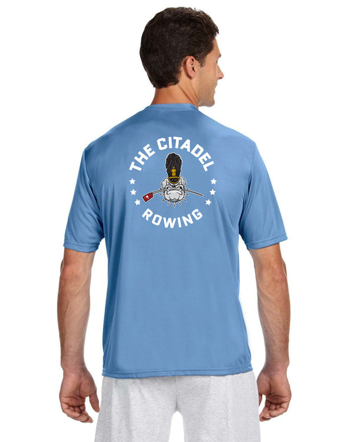 The Citadel, Club Sports - Rowing,  Performance Short Sleeve T-Shirt_Caroline Blue