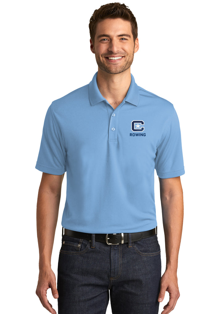 The Citadel, Club Sports - Rowing, Caroline Blue, UV Micro-Mesh Polo