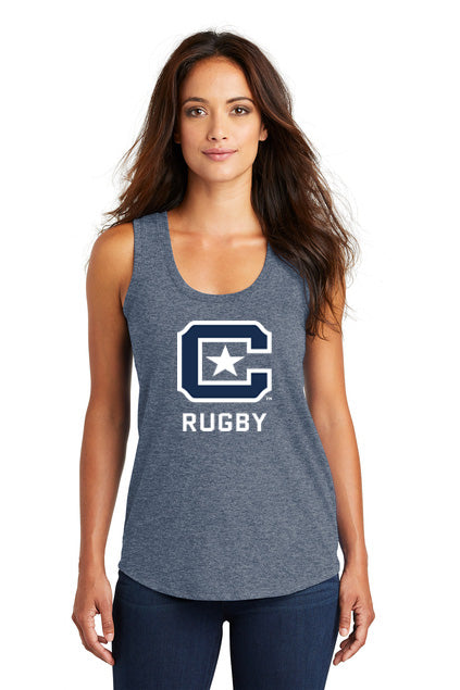 The Citadel, Club Sports - Rugby, District ® Women’s Perfect Tri ® Racerback Tank -  Navy