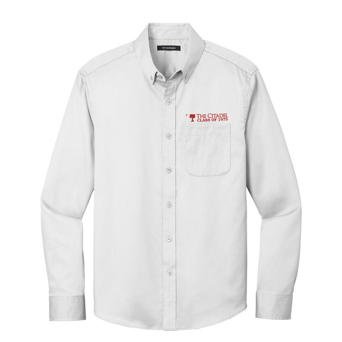 The Citadel, Customizable (Your Year), Port Authority® Long Sleeve SuperPro React™ Twill Shirt - White