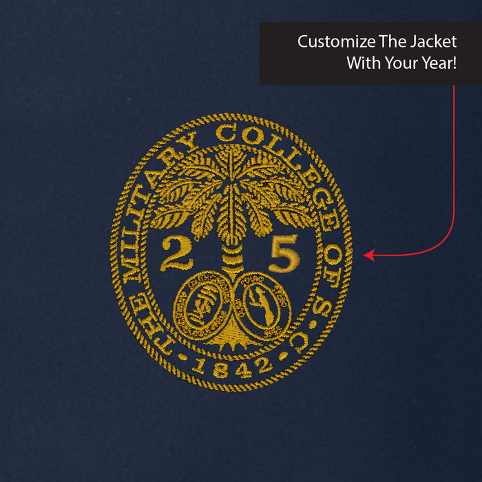 The Citadel, Customizable (Your Year) Ring Bezel Design, Port Authority® C-FREE® Rain Jacket- Navy