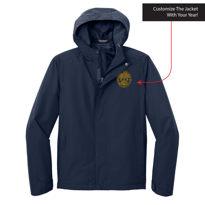 The Citadel, Customizable (Your Year) Ring Bezel Design, Port Authority® C-FREE® Rain Jacket- Navy