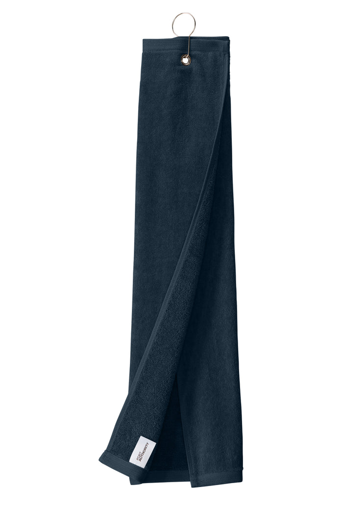 The Citadel, Flag BRP, Port Authority® Grommeted Tri-Fold Golf Towel - Navy