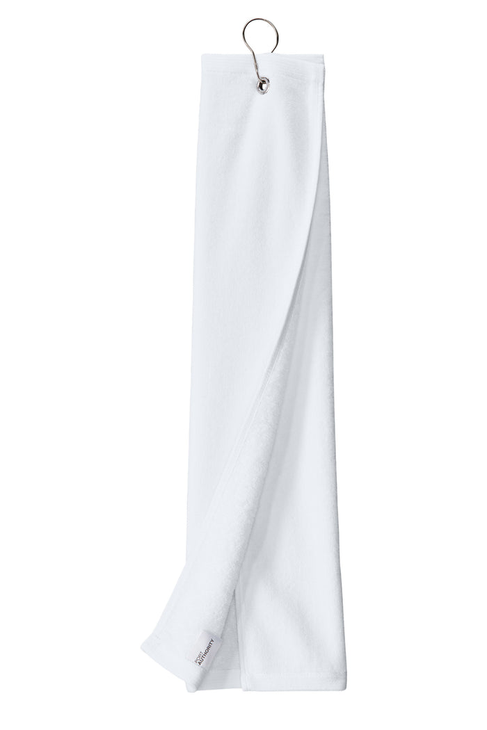 The Citadel, Flag BRP, Port Authority® Grommeted Tri-Fold Golf Towel - White