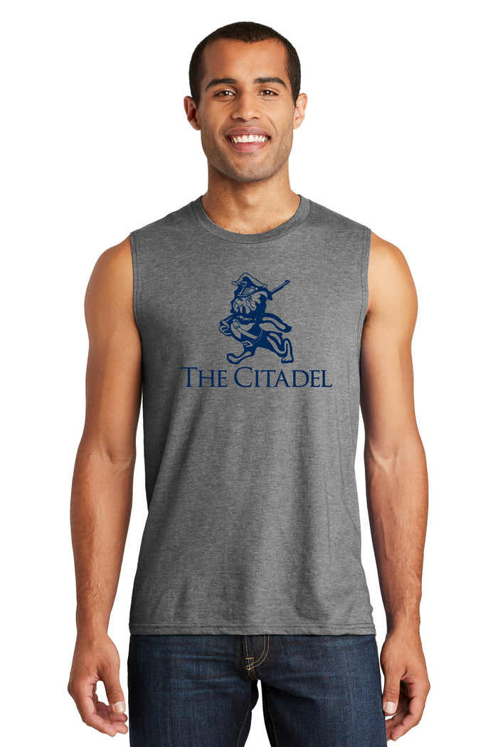 The Citadel, Marching Bulldog Muscle Tank Top- Grey Frost