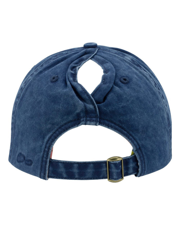 The Citadel, Script, Women's Pigment-Dyed with Fashion Undervisor Cap Navy
