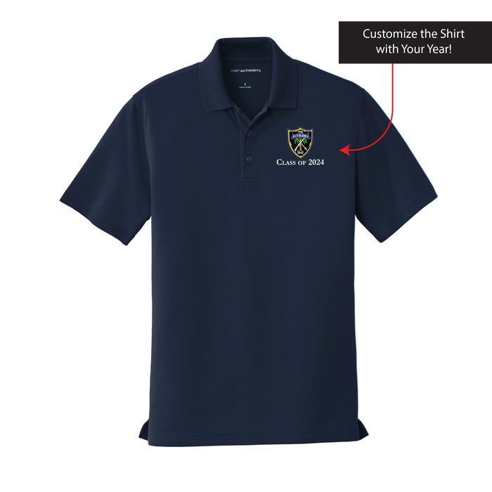 The Citadel, Shield, Customizable (Your Year), UV Micro-Mesh Polo Shirt - Navy