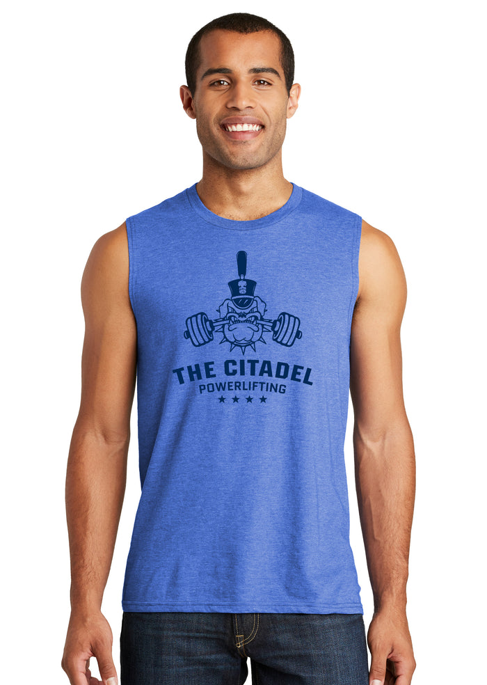 The Citadel, Spike - Powerlifting, District ® V.I.T. ™ Muscle Tank- Royal