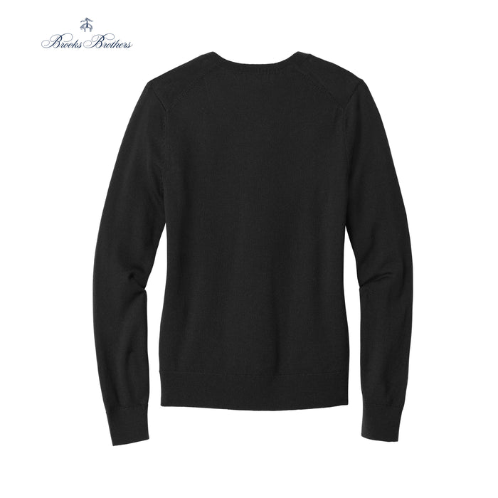 The Citadel, Spike, Brooks Brothers ® Women’s Washable Merino V-Neck Sweater- Black