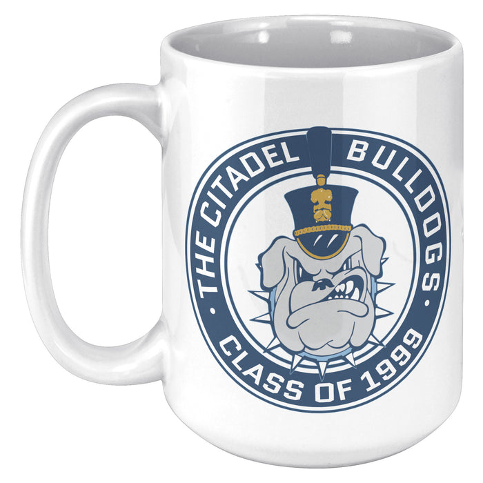 The Citadel Spike , Class of  1999 - 25 Year Reunion White Mug- 15oz