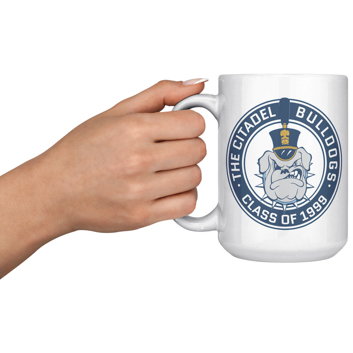 The Citadel Spike , Class of  1999 - 25 Year Reunion White Mug- 15oz