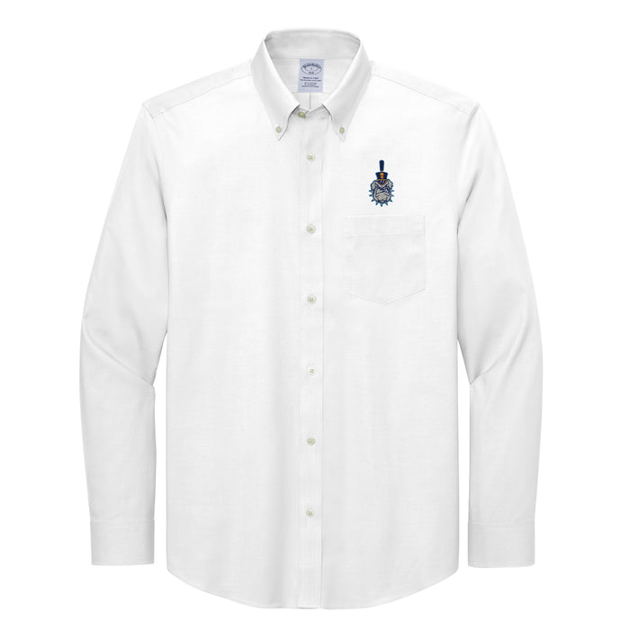 The Citadel, Spike Logo, Brooks Brothers® Wrinkle-Free Stretch Pinpoint Shirt - White