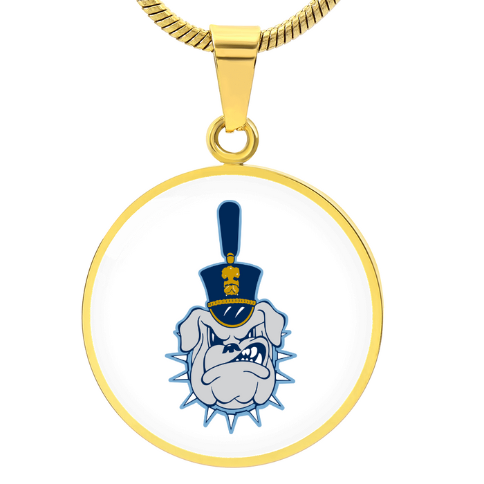 The Citadel, Spike logo, Circle Necklace - Gold