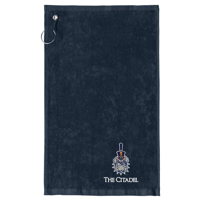 The Citadel, Spike Logo, Port Authority ® Grommeted Hemmed Towel - Navy
