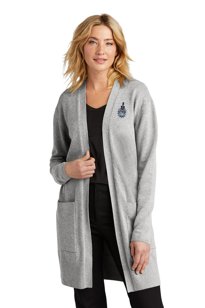 The Citadel, Spike, Mercer+Mettle® Women’s Open-Front Cardigan Sweater- Grey