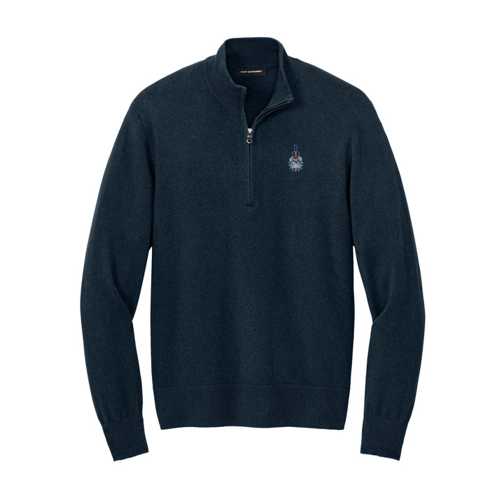 The Citadel, Spike, Port Authority® Easy Care 1/4-Zip Sweater- Navy