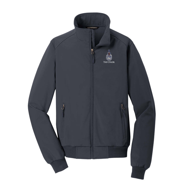 The Citadel Spike, Soft Shell Bomber Jacket- BattleShip Grey