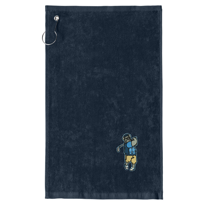 The Citadel, Spike The Golfer Logo, Port Authority ® Grommeted Hemmed Towel - Navy